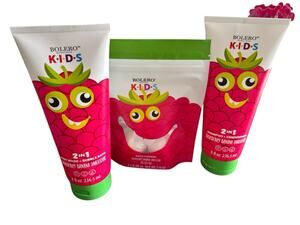 Bolero Beverly Hills Kids Bath Set 2-in-1 Raspberry